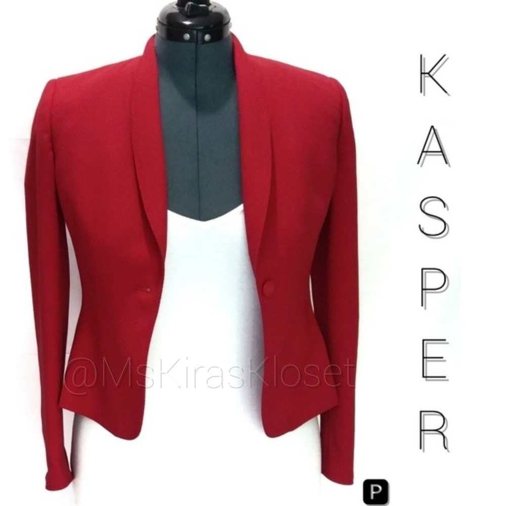 🅿 Fitted Single Button Blazer EUC